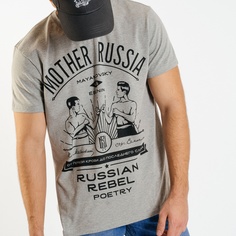 Футболка мужская Mother Russia mot081 серая 44-XS
