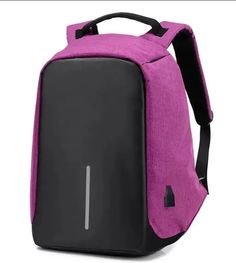 Рюкзак для ноутбука унисекс М6 18" фиолетовый No Brand