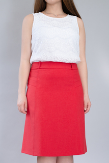 Юбка женская Mila Bezgerts 2548АП красная 46 RU