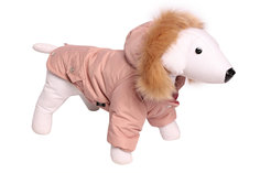 Куртка для собак Lion Winter LP067, унисекс, бежевый, XS, длина спины 20 см