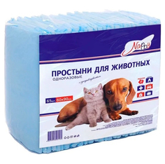 Пеленки для кошек и собак Ангелина Nappy, 60 х 90 см 65 шт по 2,4 г