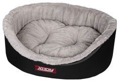 Лежак для собак и кошек Xody Премиум №2 экокожа 49x38x16 см серый