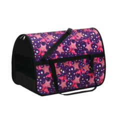 Сумка-переноска для животных Пижон разноцветная с принтом 49х30х35 см