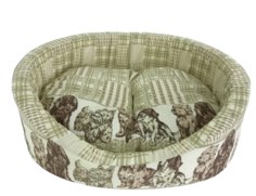 Лежак с бортиком для животных Бобровый Дворик №5 71х52х20 см No Brand