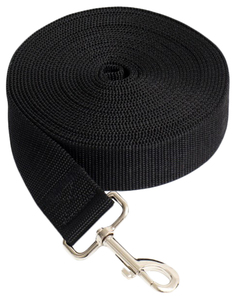 Поводок 7 м х 4 см, чёрный Пижон