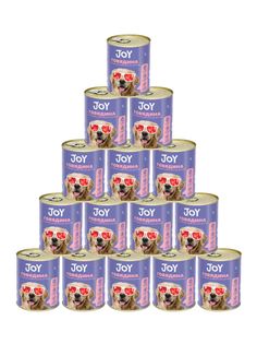 Влажный корм для собак средних и крупных пород JOY с говядиной 15шт по 340г J.O.Y.