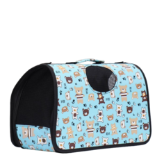 Сумка-переноска для животных Пижон Медвежонки каркасная размер M 40х21х27 см