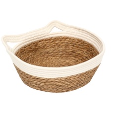 Пижон Экологичный лежак для животных (хлопок+рогоз), 35 х 27 х 13 см, вес до 8 кг, бела