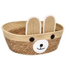 Пижон Экологичный лежак "Мишка" для животных (хлопок+рогоз), 40 х 30 х 15 см, вес до 15