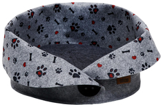 Лежак для животных ВАКА ECO Пуговка, войлок, 45х45х32 см