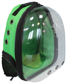 Рюкзак-переноска FAVORITE с панорамным видом 24x30x40 см, зеленый