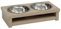Миска Пижон, 29,2x15x6,7 см, 2x250 мл
