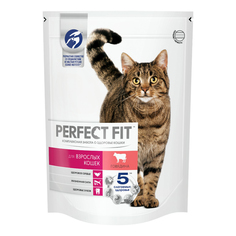 Сухой корм для кошек Perfect Fit Adult с говядиной 650 г