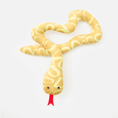 Игрушка для кошек Market Union, змея, с кошачьей мятой, 52 см, жёлтая