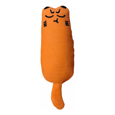 Игрушка для кошек оранжевая с кошачьей мятой No Brand