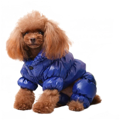 Kуртка-комбинезон для собак Gelvshi зимняя, синяя, размер M