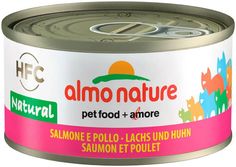Влажный корм для кошек ALMO NATURE CAT LEGEND HFC с лососем и курицей, 24 шт по 70 г