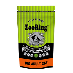 Сухой корм для кошек ZooRing Big Adult Cat, домашняя птица, 1.5кг