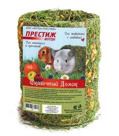 Лакомство для шиншилл и кроликов Футон-Престиж Сказочный Домик, овощи, фрукты, 0,2кг