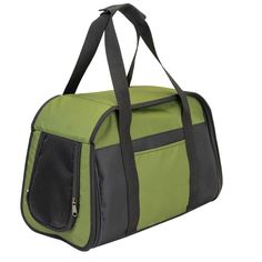 Сумка-переноска для кошек для собак PetTails Джоли с боковым карманом, хаки,42х25хh27