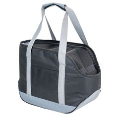 Сумка-переноска для кошек, для собак PetTails Оскар №3 с карманом, черная, 20х41хh27см