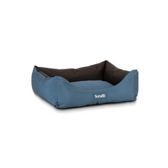 Лежак для животных SCRUFFS Expedition с бортиками, чёрно-синий, 90х70 см