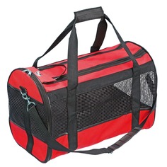 Переноска-сумка для животных Flamingo Divina, красный, полиэстер, 50 х 30 х 28 см