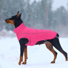 Жилет для собак OSSO Fashion Алтай, зимний, унисекс, фуксия, плащевка, длина спины 45 см