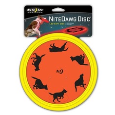 Игрушка для собак Nite Ize Тарелка летающая, светодиодная, оранжевая, нейлон, 22.4х1,8 см