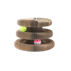 Когтеточка для кошек SkyRus Organic Ball, из гофрокартона, большая, 32х32х10см