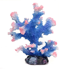 Декорация для аквариума EXOPRIMA Коралл, синяя, 15.5х13х15см