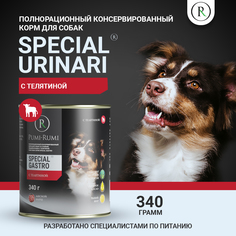 Консервы для собак PUMI-RUMI SPECIAL GASTRO, с телятиной, 340 г