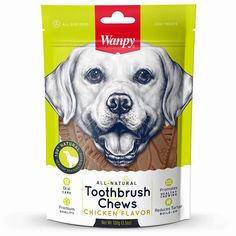 Лакомство для собак Wanpy Dog Зубные щетки, курица, 100 г