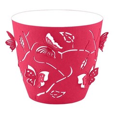 Горшок для цветов Plast Team Butterflies 1,4 л розовый