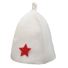 Шапка банная со звездой светлый СА018 Никитинская мануфактура+ иск.в п. Приус
