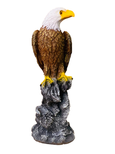 Садовая фигурка Наш Дом Орел на пне большой H-56см
