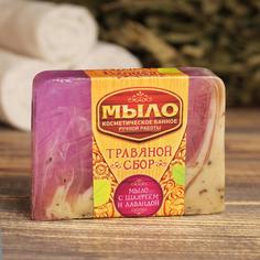 Мыло для бани шалфей лаванда Банная забава Травяной сбор Р00013428 80 г