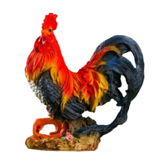 Садовая фигура Петух андалузский Хорошие сувениры полистоун 46 х 42 х 23 см