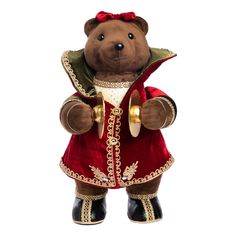Елочная игрушка Goodwill Медведь с тарелками разноцветная 48 см
