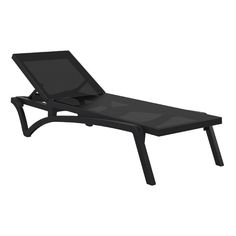 Шезлонг Siesta Pacific пластик черный 193 х 68,5 х 35,5 см