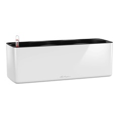 Кашпо Lechuza Cube triple 40 x 14 х 13,5 см белое