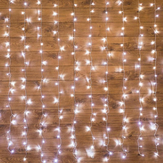 Гирлянда светодиодная Дождь 15x15 м 144 LED мерцание белый 235-035, 1шт. Neon Night