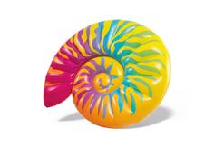 Плот INTEX надувной Rainbow Seashell Float (Радужная ракушка), для бассейна и моря, от 3 л