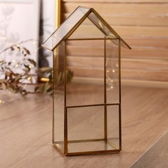 Флорариум каркас Домик 8х13х24 см, микс No Brand