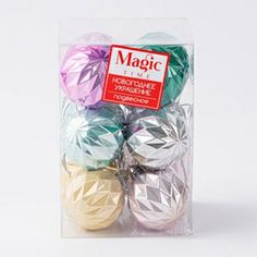 Набор елочных шаров Magic Time разноцветный 12 штук