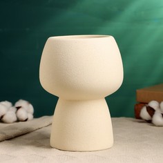 Кашпо - ваза Мина Take It Easy 9943505,14х14х20см, белый