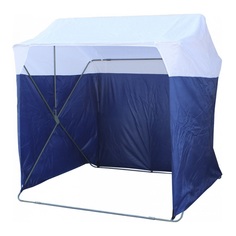 Палатка торговая Кабриолет 2,0х2,0, бело-синий Митек