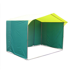 Торговая палатка Домик 3.0х1,9 желто-зеленая Митек