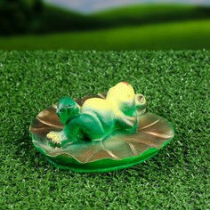 Садовая фигура "Лягушка на спине" 13х6см Хорошие сувениры