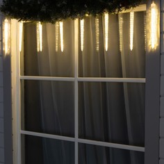 Световая гирлянда новогодняя Luazon Lighting Сосульки KSNL-003 2,5 м белый теплый